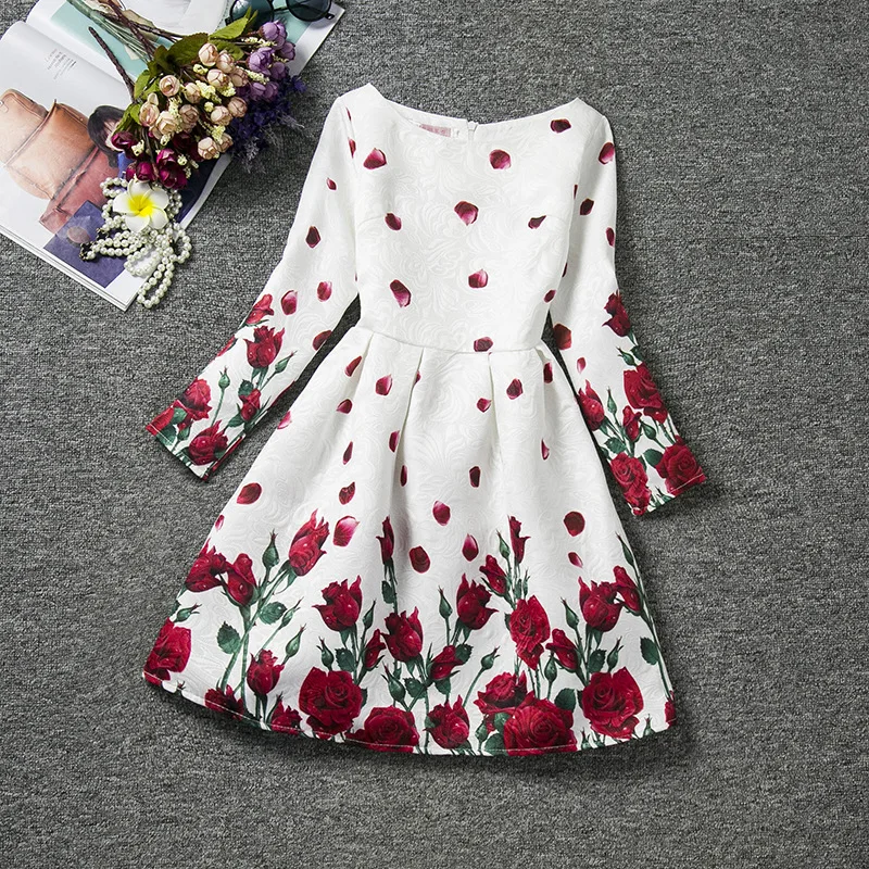 

Teenage Flower Princess Dress Girl Clothing For Girls Clothes Dresses Spring Casual Wear Girls Kids School Party Costume 6 12T