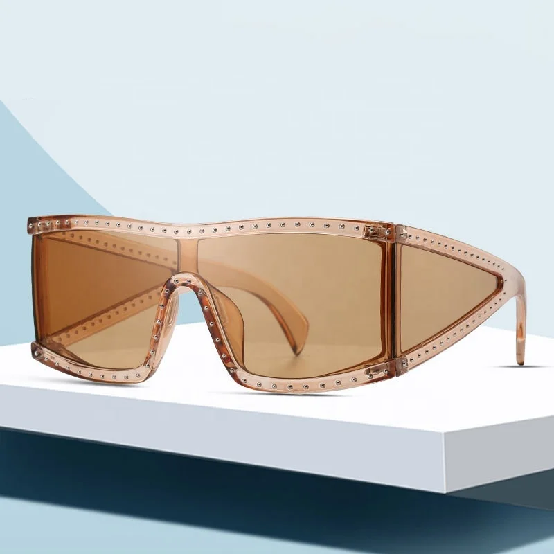 

MOCOO oversized shades sunglasses 2020 new style personality fashion eyewear big square frame shield sunglasses for women, As you see