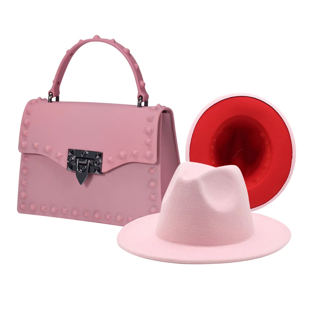 

2021 Ladies Handbags Hat And Purse Sets Bags Women Handbags Jelly Purses And Handbags, 17 olor