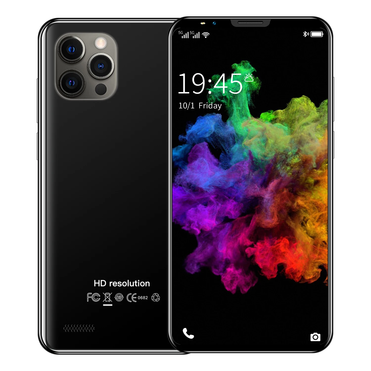 

New mobel i12 mini Smartphone Deca core 4.0 inch 13MP +24MP mobile phone 6GB + 128GB 3800mAh Android 10.0 Cellphone, Blue/black/purple