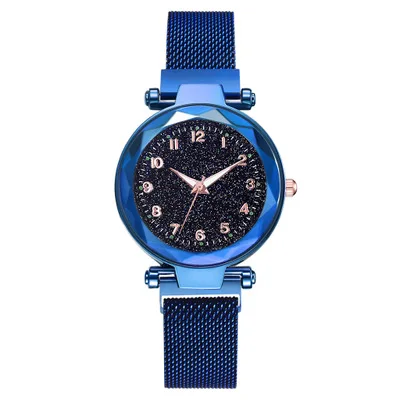 Top Brand Elegant Starry Sky women watch Magnetic Mesh Strap Ladies Watches YW18