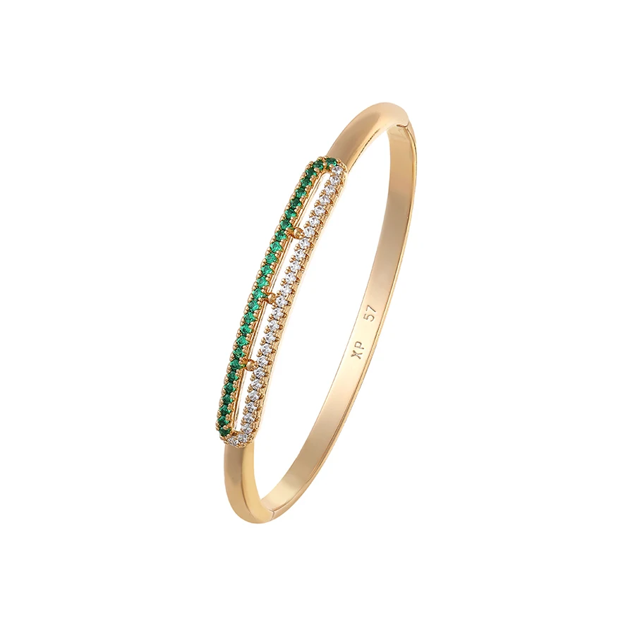

52695 Xuping New ladies bracelet with green and white zircon