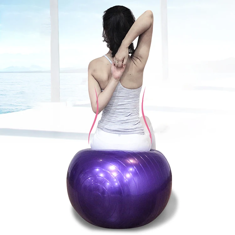 

PVC fitness thickened explosion-proof Inflatable yoga balance ball, Stock color or customized