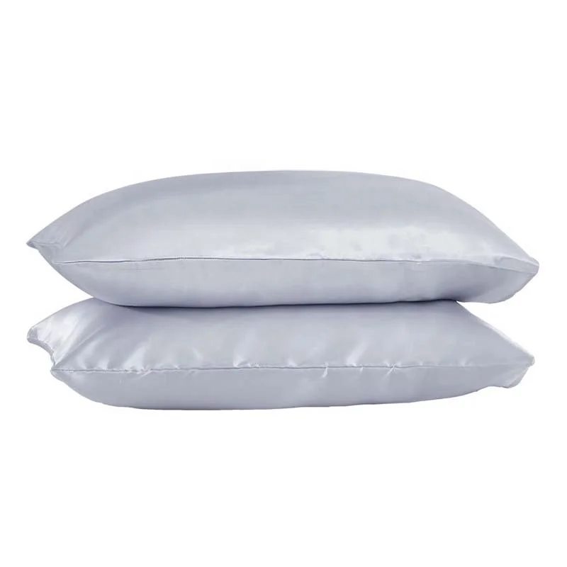 

Hidden Zipper Decorative Silk Pillow Covers Exquisite Gift Box Custom Polyester Silk Pillowcase Satin Pillow Case