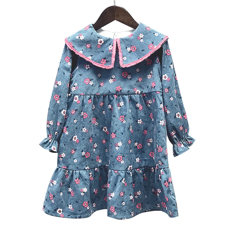 

Brand Children Korean Version Girl Dress Autumn 2021 New Girls Children Autumn Dress Clothes