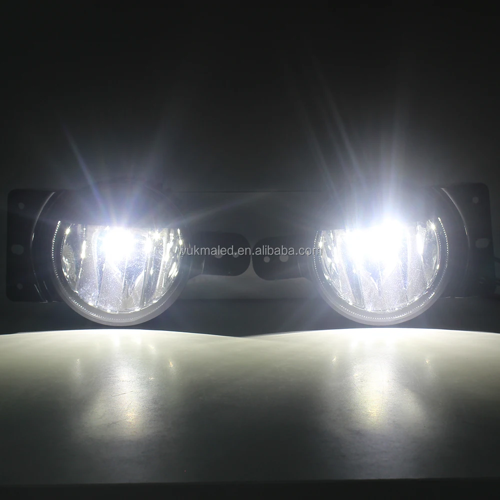 Pair 4 inch 30w LED Fog Light Projector Driving Light Compatible For J-eep Gladiator 2020 LED Bumper Lights