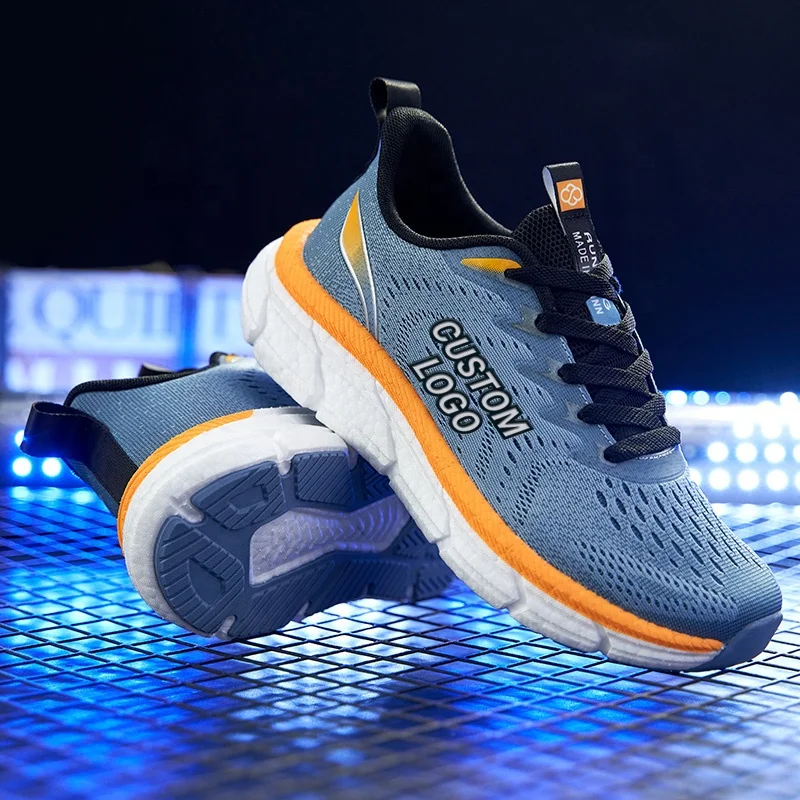 

New design custom myself brand walk style shoes Sports Running Shoes men Mesh Breathable Lightweight sneakers 2023