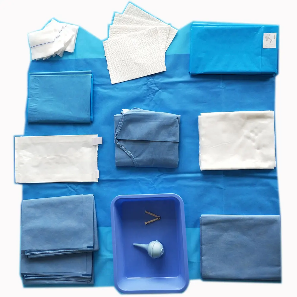 
Disposable Sterilization Baby Delivery Surgical Birth Pack Kit 