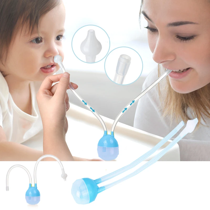 

3 Color nose cleaning baby Infant Nasal Aspirator Wash Your Nose Care Baby Nose Nasal Inhaler Infant Preventing Backflow A, As photo