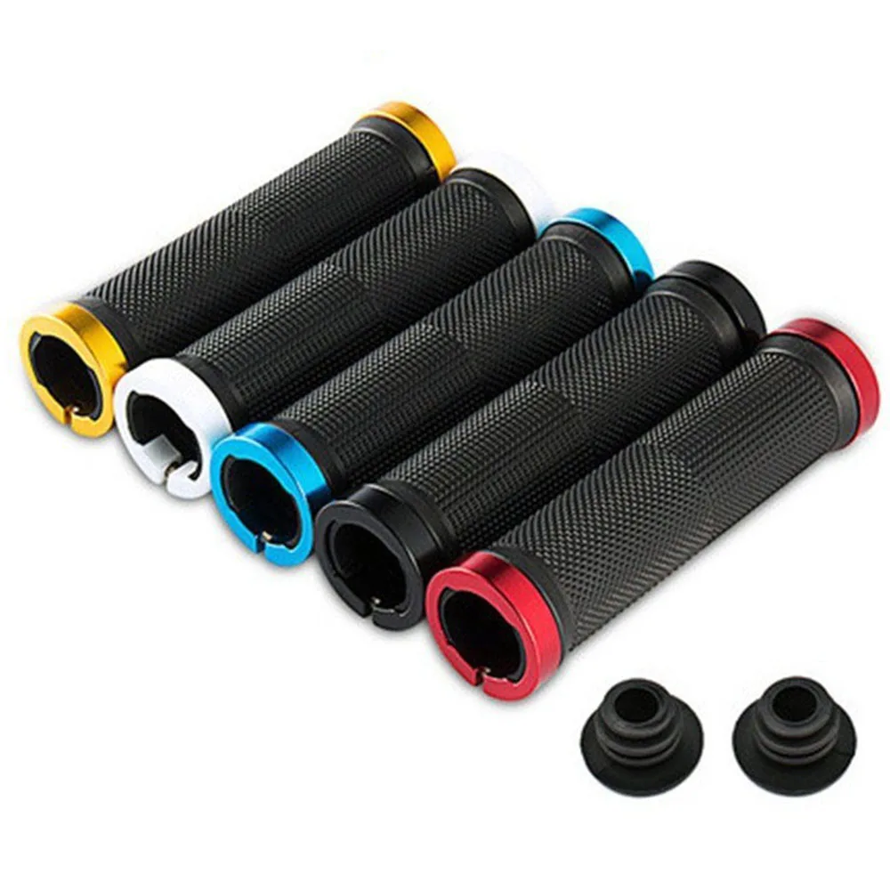 

RTS New Rubber Bicycle Handlebar Grips Shock-absorbing Anti-Skid MTB Road Bike Lockable Handle Grip Quality Bike Accessories