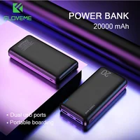 

Floveme Fast Charge Black Type C USB Power Bank 20000mAh Portable Powerbank Charger for Cell phone For Xiaomi