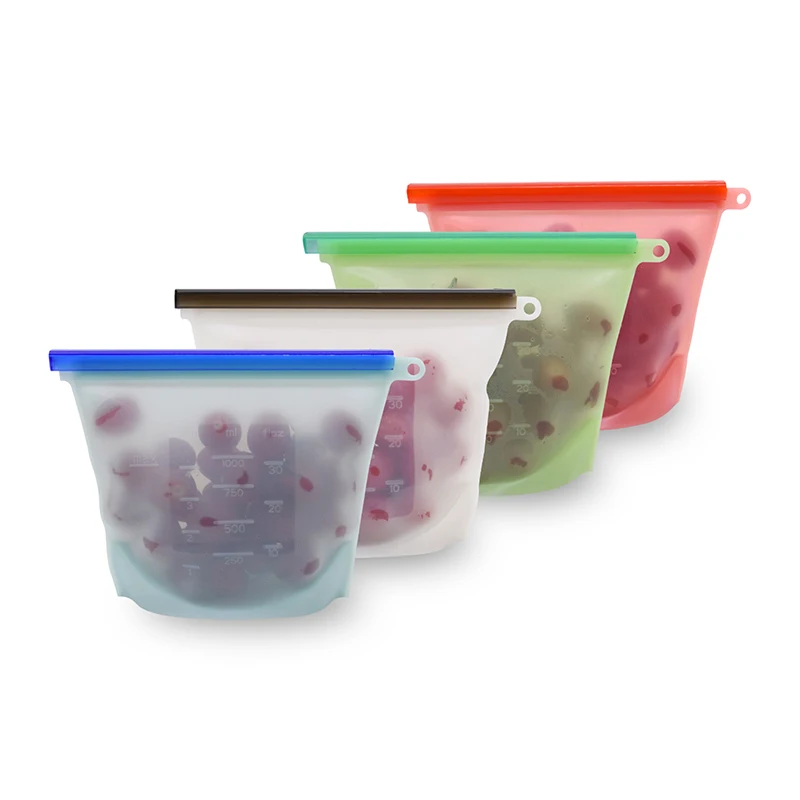 2020 Newest Hot Sale Bpa Free Reusable Leak Proof Silicone Food Storage