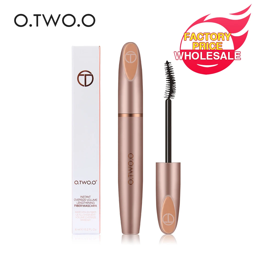 

O.TWO.O 4D Silk Fiber Eyelash Mascara Cosmetics Mascara Waterproof Ink Rimel For Eyelash Extension Curling Thick Eye Lashes, Black