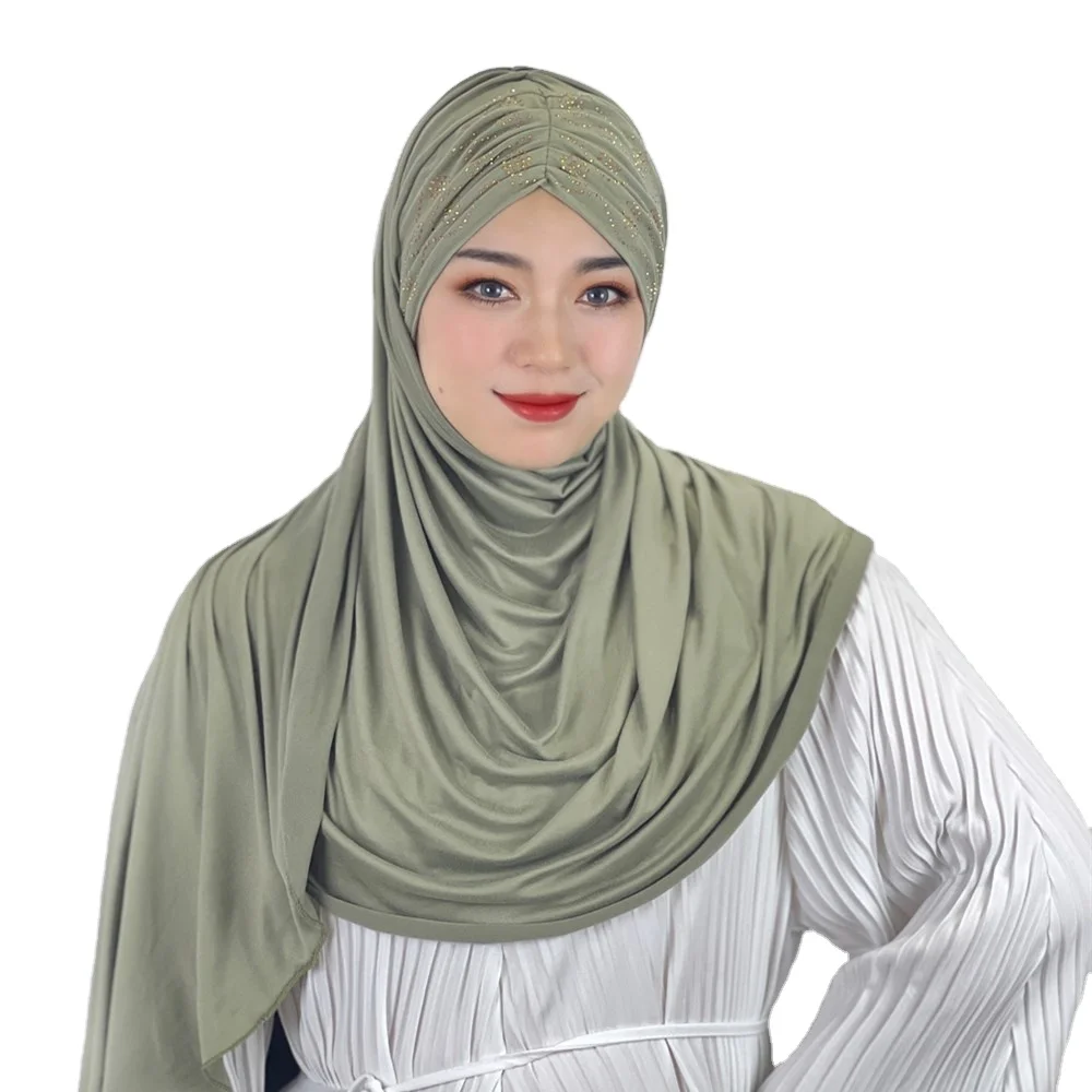 

arab muslim scarf kids soie women de mdeine georgette pleated instant bonnet khimar rayon solid color hijab with niqab