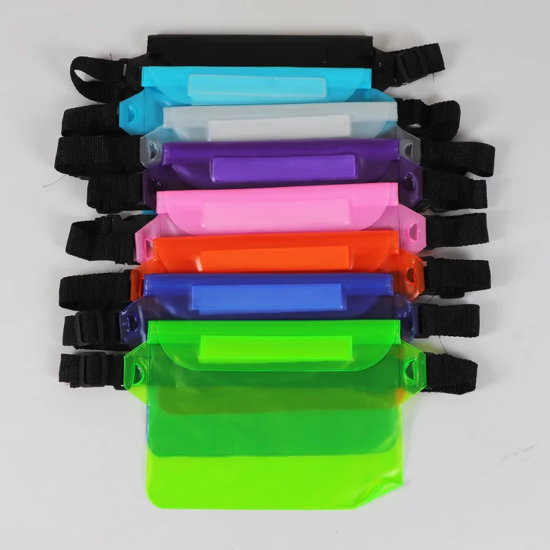 

Waterproof Pouch bag with Waist Strap To Keep Your Phone and Valuables Safe and Dry for Swimming Kayaking Beach Pool Water Parks, Various