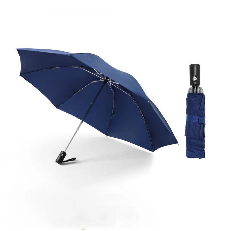 

2021 fashion automatic reverse parapluie compact wholesale inverted windproof fold umbrella for car, Customized color