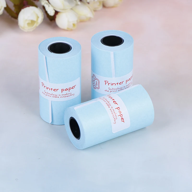 

3 Rolls Thermal Printing Roll Paper Stickers 57mm x 30mm For Pocket Paperang Photo Printer