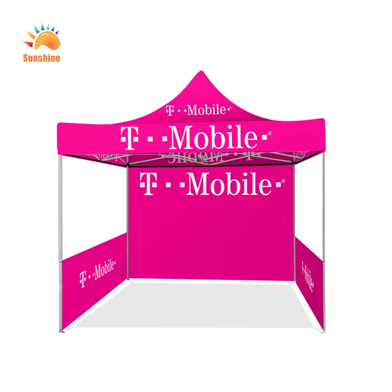 

China EZ Pop Up Tent Canopy 10x10 FT With Sidewalls Kit, Gazebo Tent For trade show advertising event, Customized color