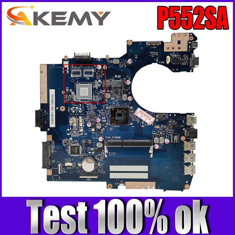 

Akemy P552SA P552SJ Laptop motherboard for ASUS P552SA P552SJ P552S P552 Test original mainboard GM