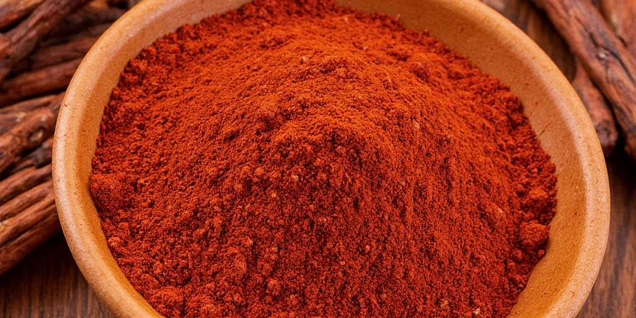 Spice heat level chart comparing various reddish spices