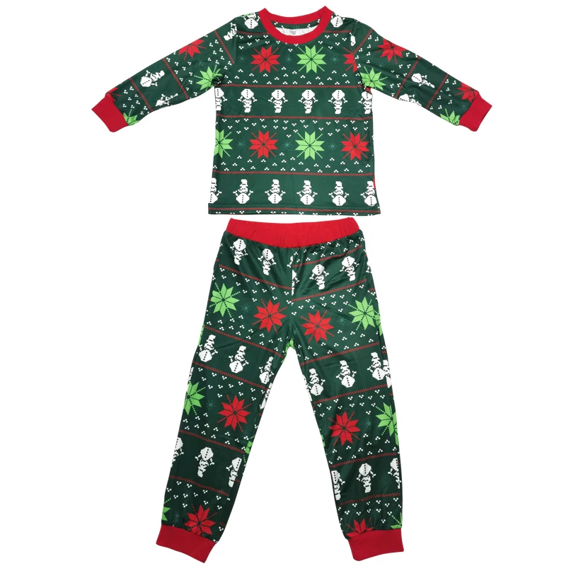

christmas parent-child suit cotton pajamas winter Pajamas Full Length Nightgowns