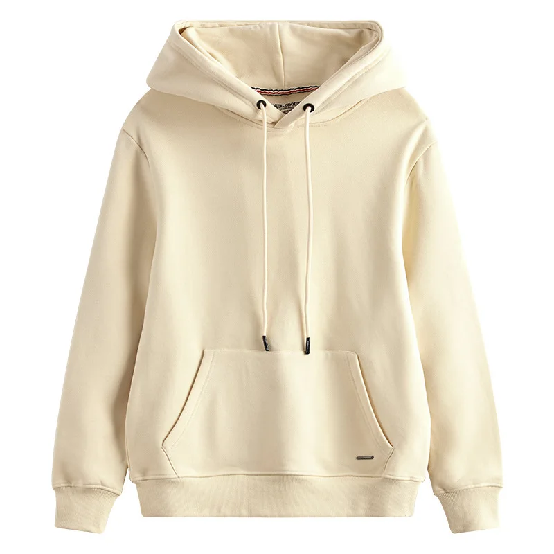 ELEVEN Puller Hoodies Puff Print logo Embroidery Plain Hoodies Heavyweight Oversized French Terry Hoodie
