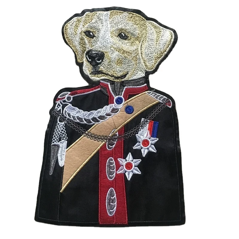 

New Dog Embroidery Patch dog pattern large garment coat embroidery patch