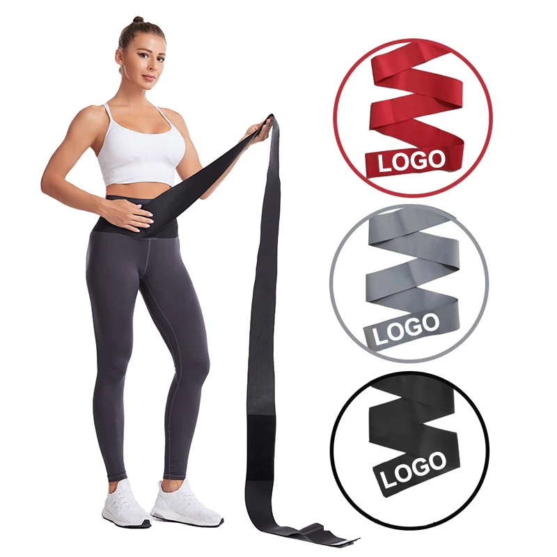 

High Elastic Slim Body Shaper Wrap Bandage Hot Slimming Compression Waist Trainer Body Tummy Waist Wrap Belt For Women, Black,red,grey