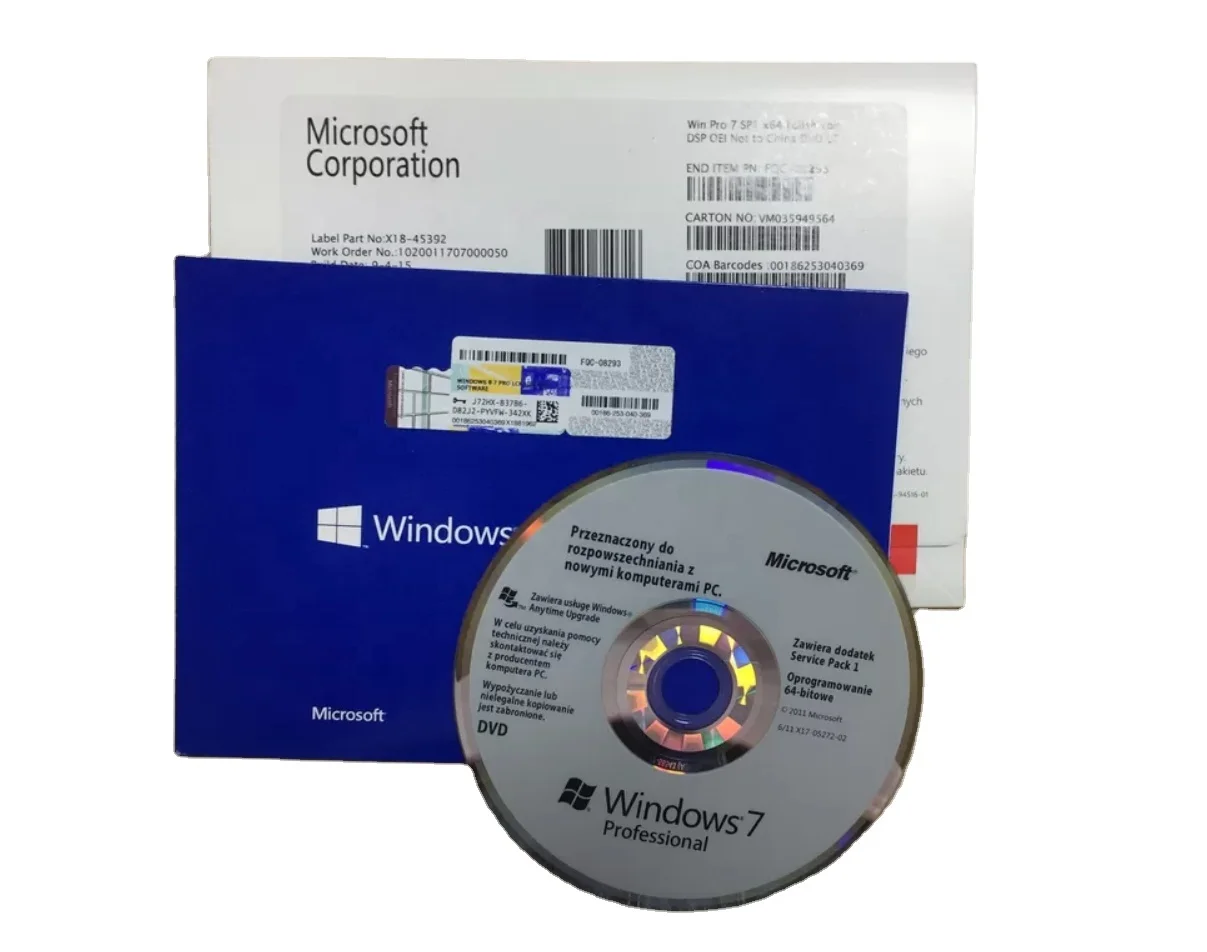 

Global Area Software Microsoft Windows 7 Professional &Home OEM License