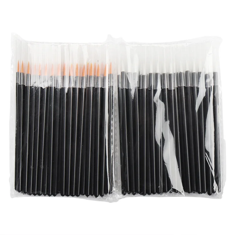 50Pcs Disposable Eye Makeup Eyeliner Brushes Wands Applicator Cosmetic Brush Eyelash Extension Women Beauty Makeup Tools