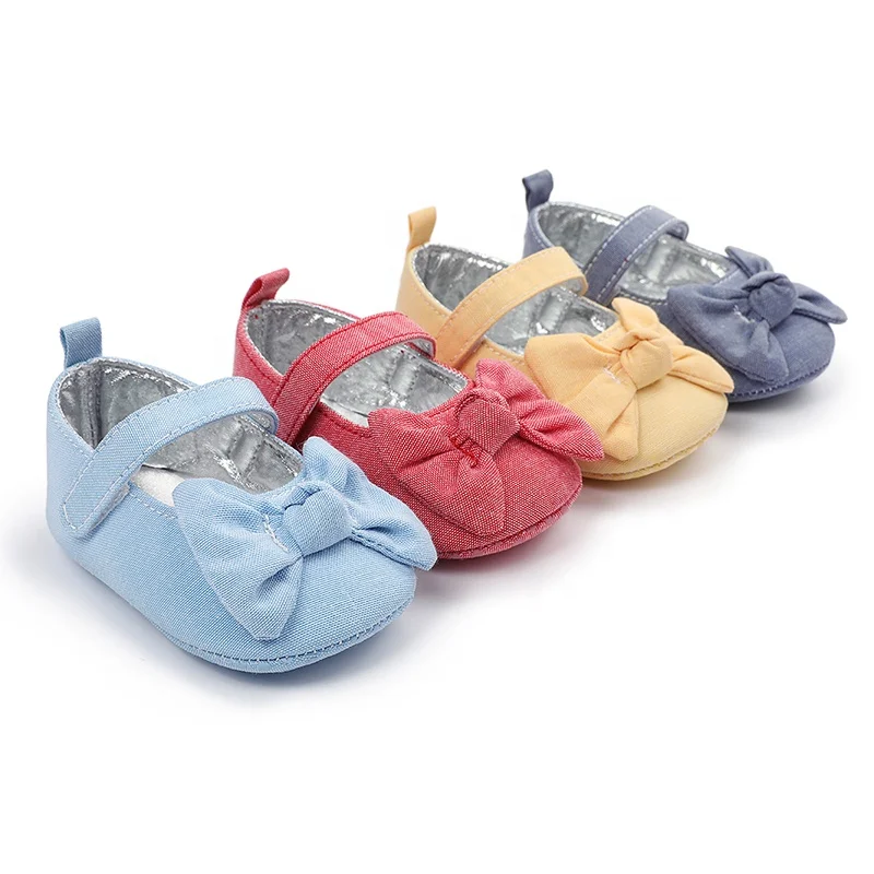 

Wholesale Cute Red Bow Designer Soft Infant Girl New Born Baby Shoes
