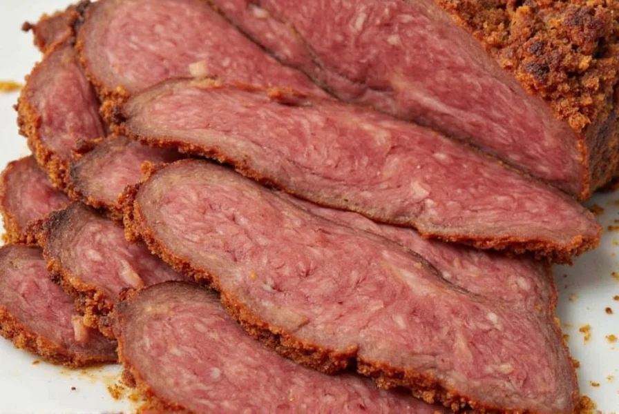 Classic pastrami sandwich served on rye bread