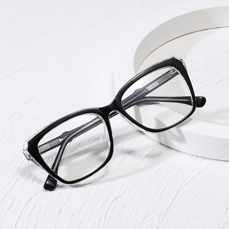 

Wholesale Stock TR90 Metal Optical Glass Custom Spectacle Frame Eyeglasses Frames Computer anti bluelight glasses For Men Women