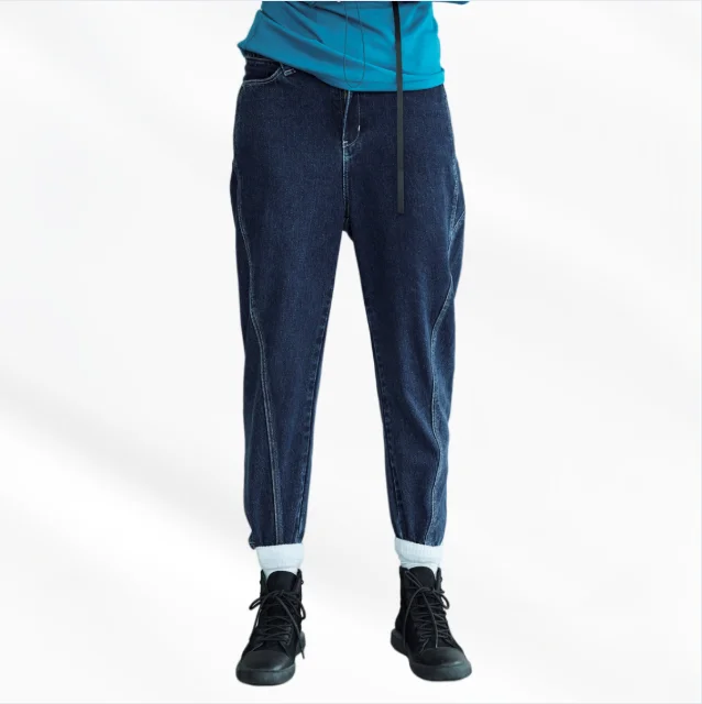 

Novel Design Mom Straight Leg Loose Pants Trousers Harem Jeans Women