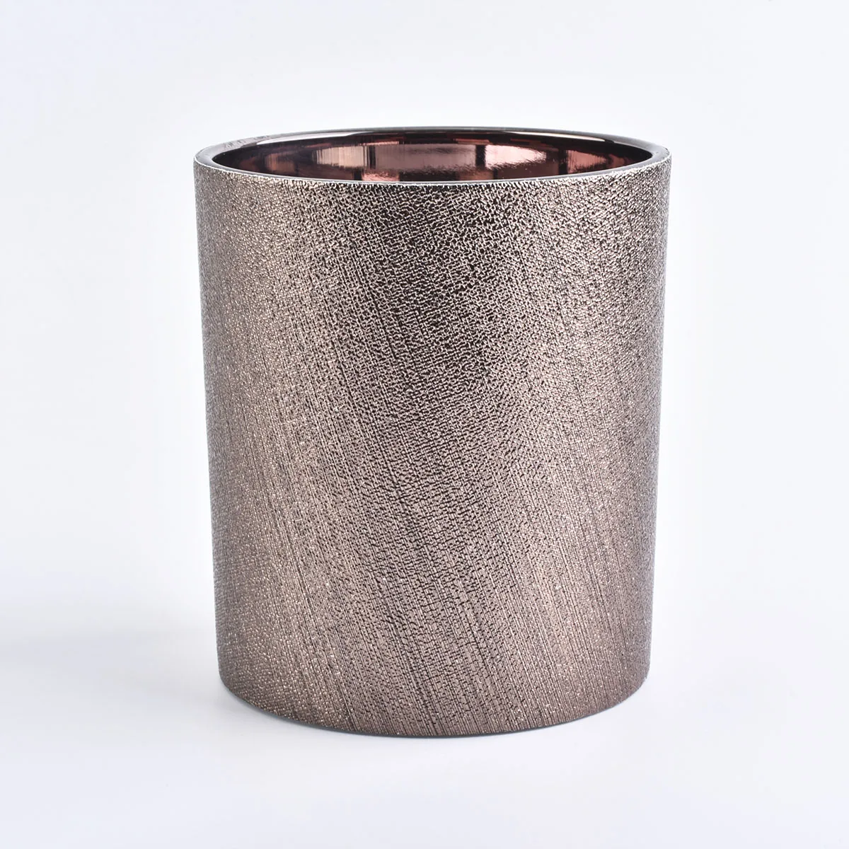 gold cover glass candle container