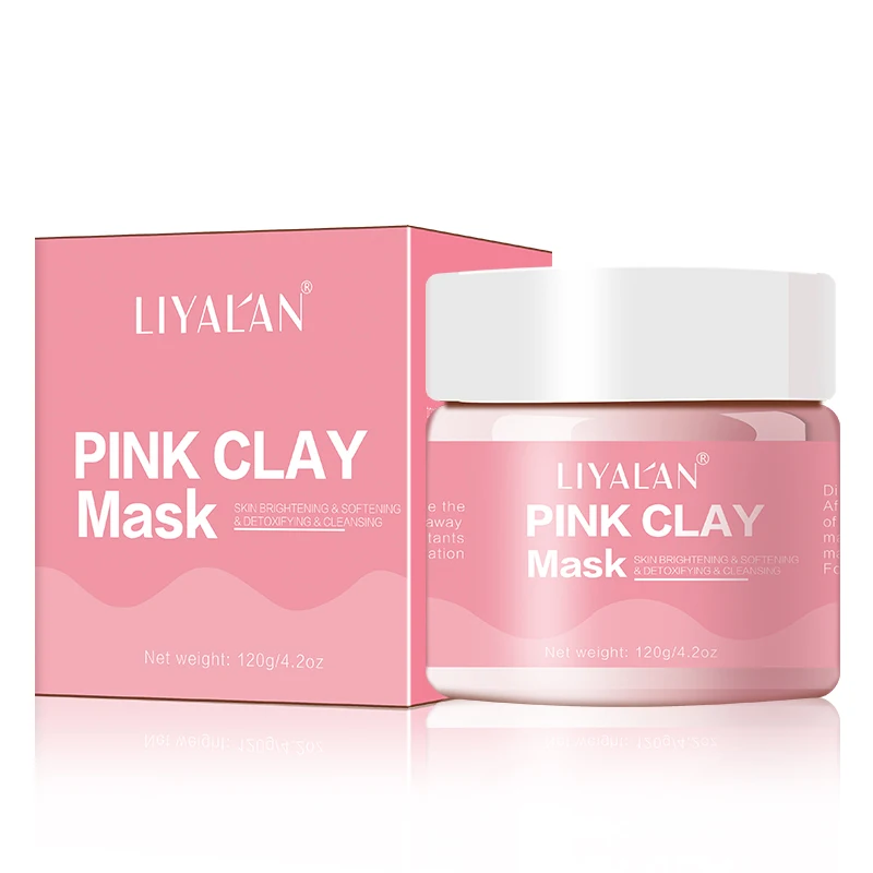 

Private label facial clay mask charcoal bentonite pink clay face mask