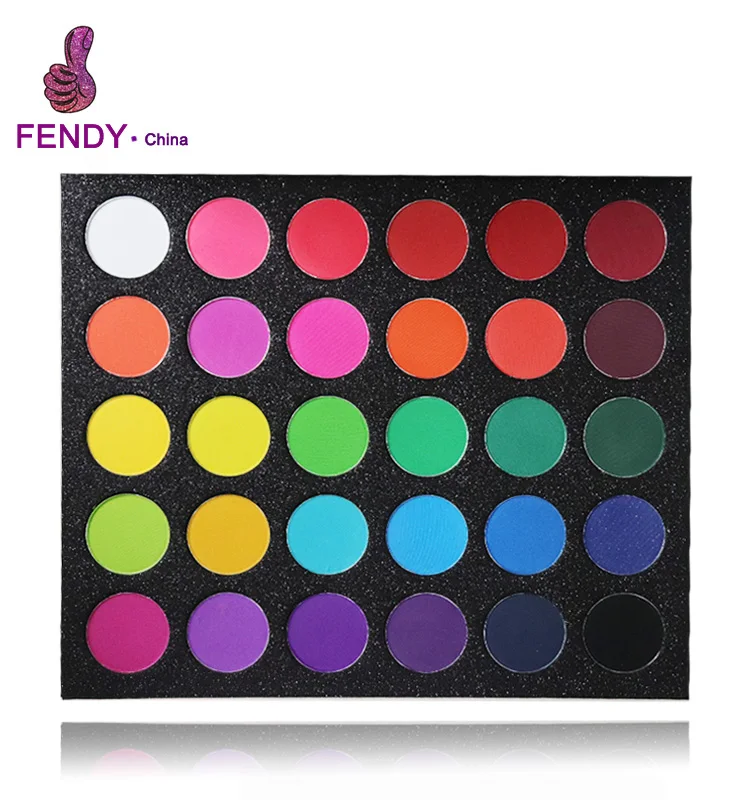 

High pigmet custom make up 30 color eyeshadow palette low moq no logo