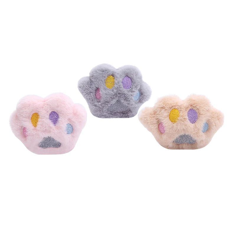 

cat toy Cute soft plush cat claws shape plush catnip toy