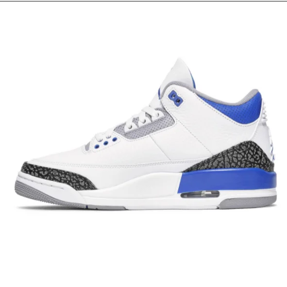 

Best Quality Nike Jordan Racer Blue Air Jordan 3 Retro Basketball Shoes Men's Shoes AJ 3 Sports Nike sneaker