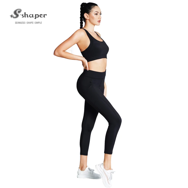 

Top Fashion Women Sports Fitness Pants High Waist Booty Scrunch Butt Yoga Leggings Black Sportwear Print Pattern Sets 100 Pcs