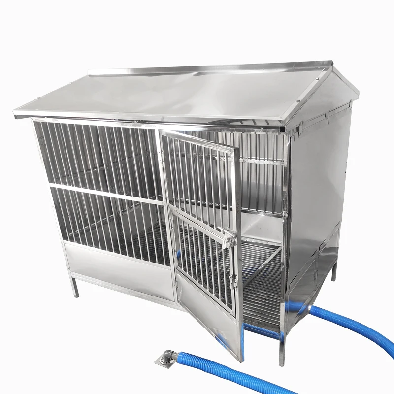 

Outdoor high-quality kennel folding kennel house easy to clean with toilet pet dog cage