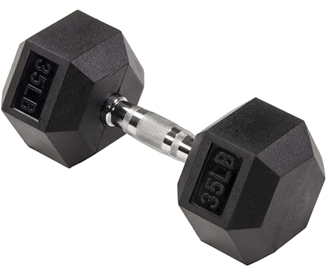 
High Performance Rubber Black Hand Dumbbell Rubber Hand dumbbell 
