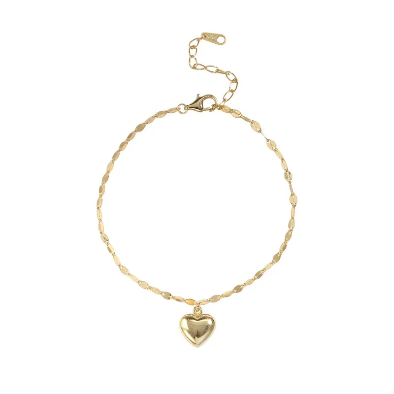 

2020 New Trendy Love Pendant Bracelet Heart Charm Bracelet Daily Luxe Bracelet Jewelry For Women Gift Party