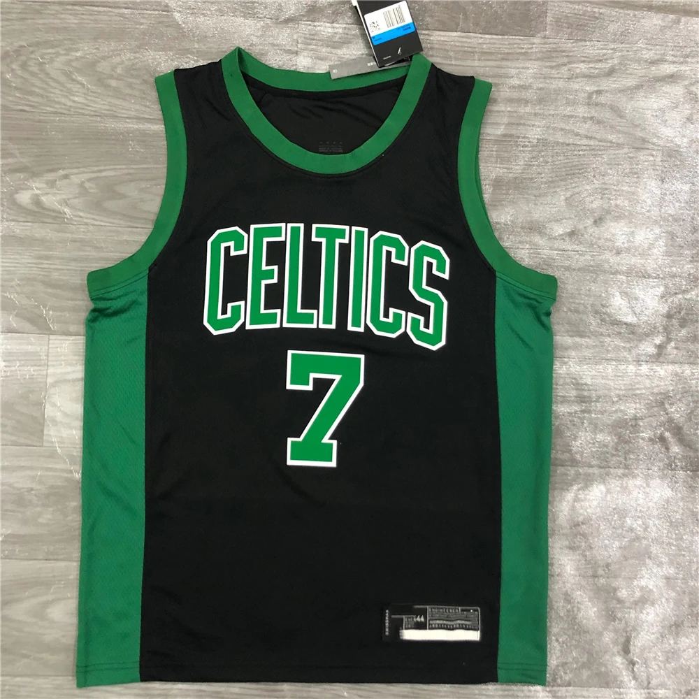 

2021 Best Thailand Quality Jordan basketball jersey Retro Green Celtics Brown 7 Tatum 0 IRVING 7 heat press uniform Custom Name, As picture