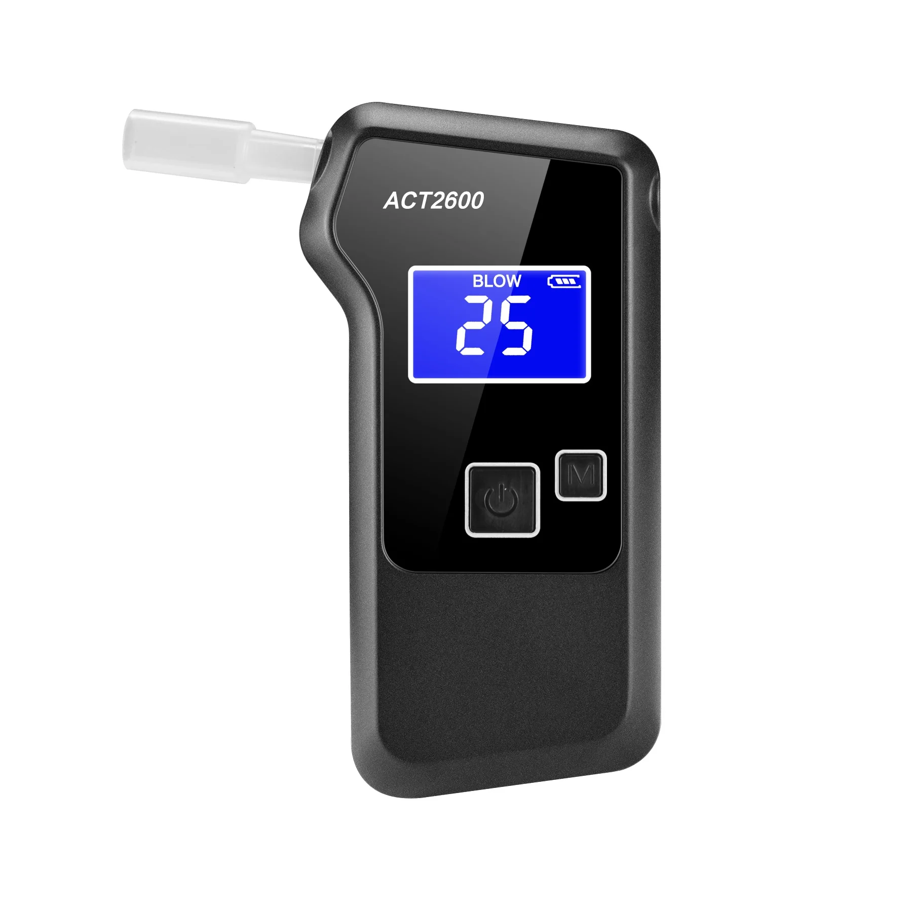 

New portable LCD digital display fuel cell breathalyzer