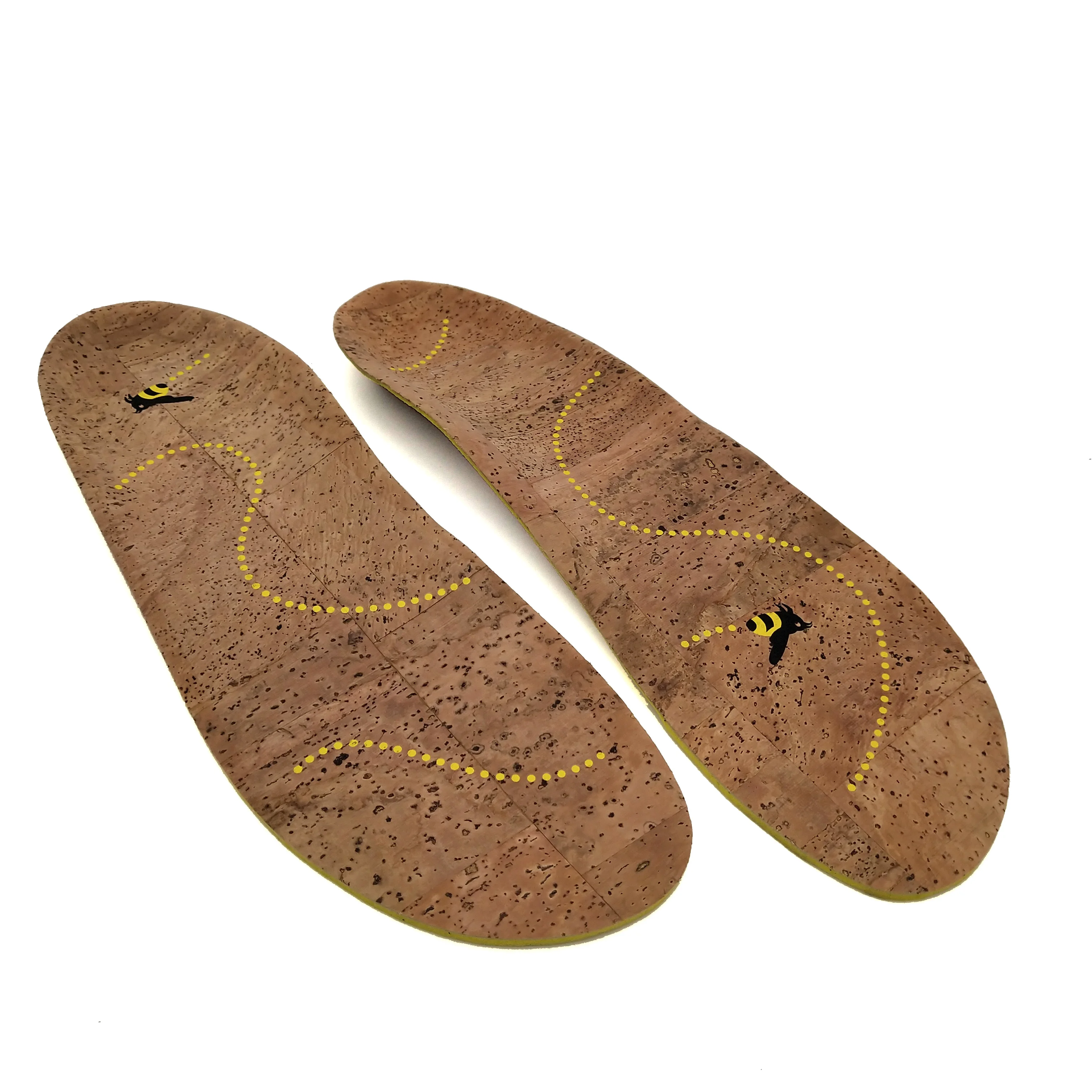 Insol Manufactur New Design Recycle Cork Ortholite Foam Insole Plantar