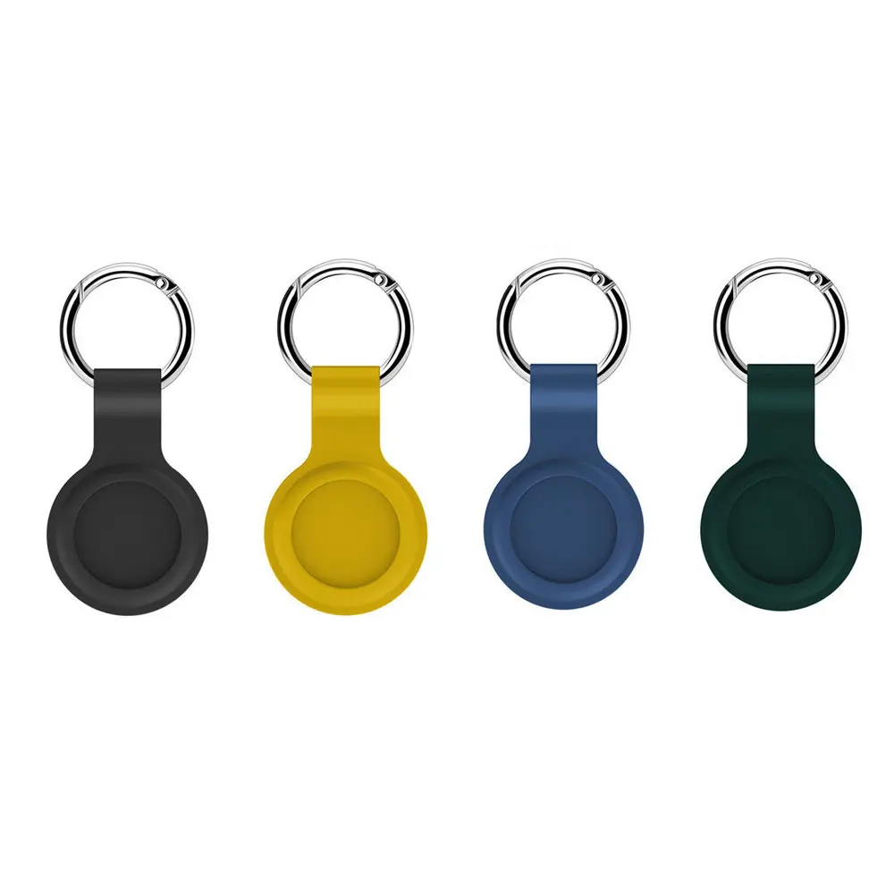 

Factory supply silicon anti-lost device keyring soft protective case for airtags, Available