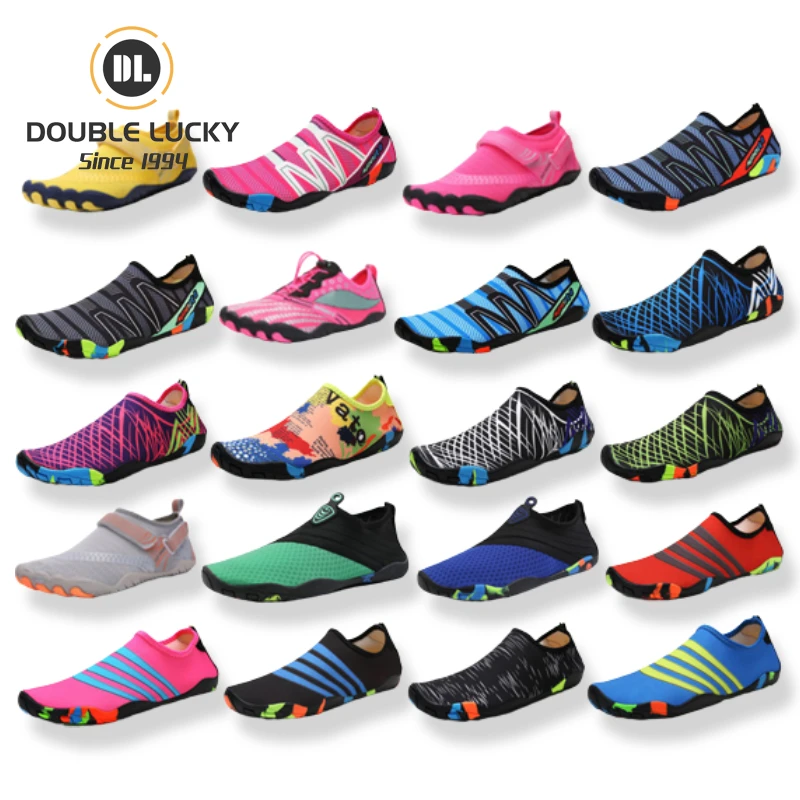 

Double Lucky Zapatos De Agua New Style Light Barefoot Wading Shoes Quick Dry Beach Outdoor Aqua Water Shoes, Customized color