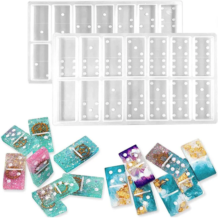 

Diy Dominoes Game Play Epoxy Silicone Resin Mold, As the picture