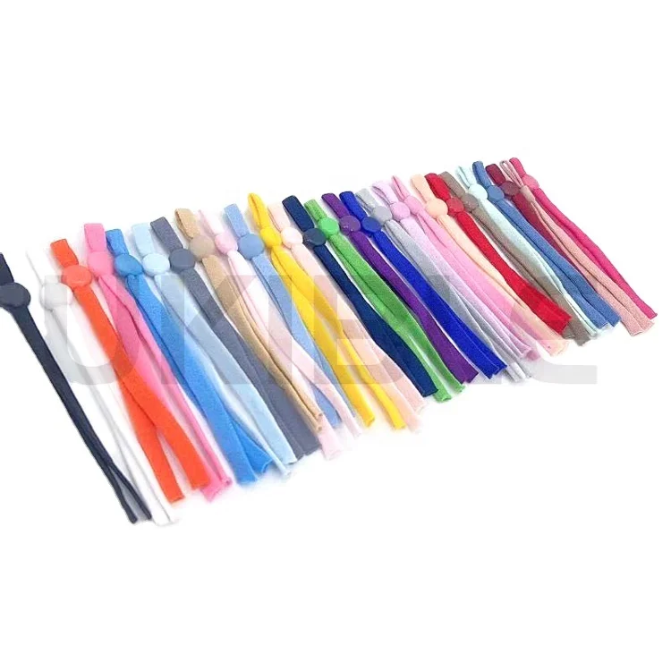 

5mm Adjustable Elastic Band Over 40 Colors for Elastic Buckle Band Soft Flat Elastic Band Cord Wholesale Ready to Ship